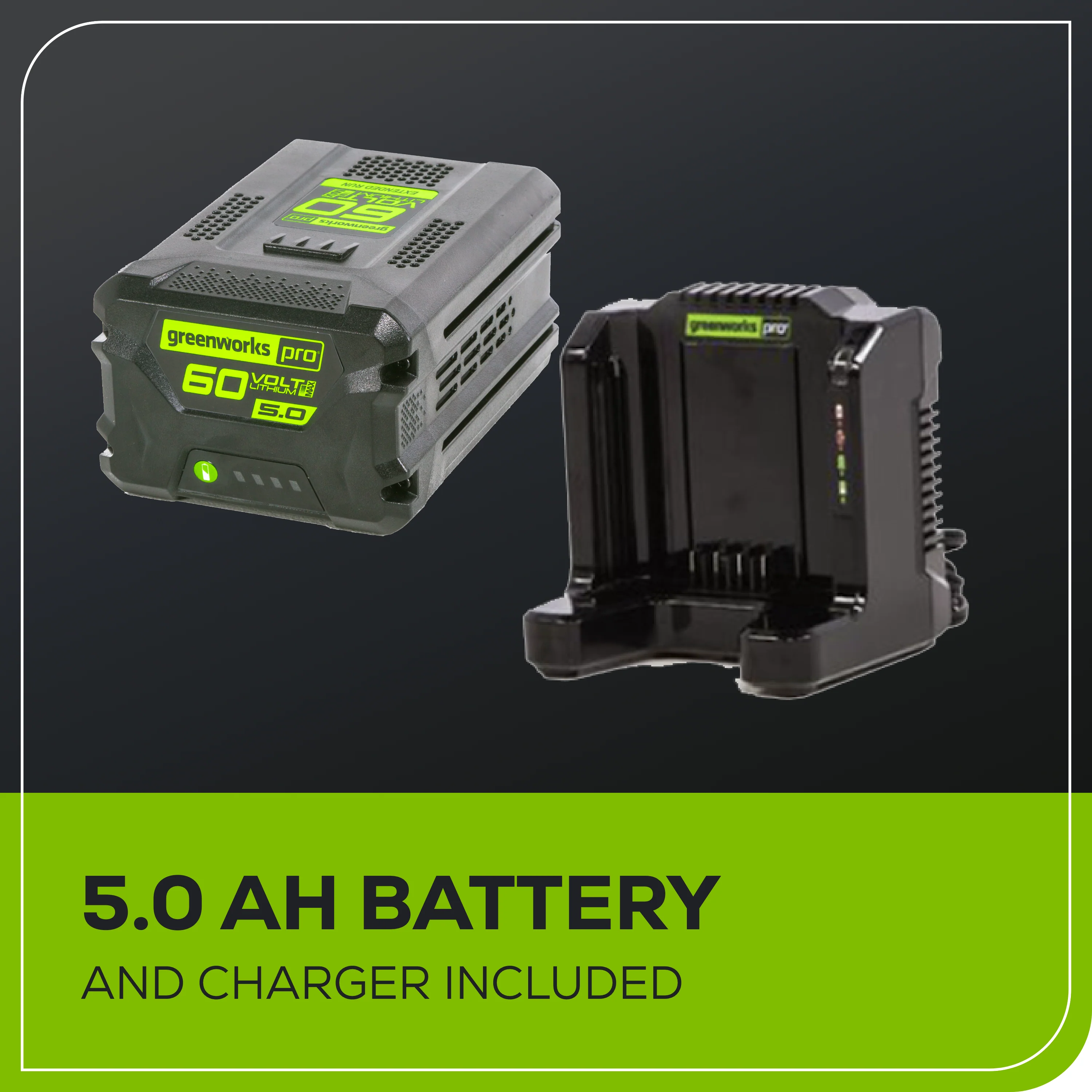 60V 20" Cordless Battery Single-Stage Snow Blower w/ 5.0Ah Battery & Charger - Image 9