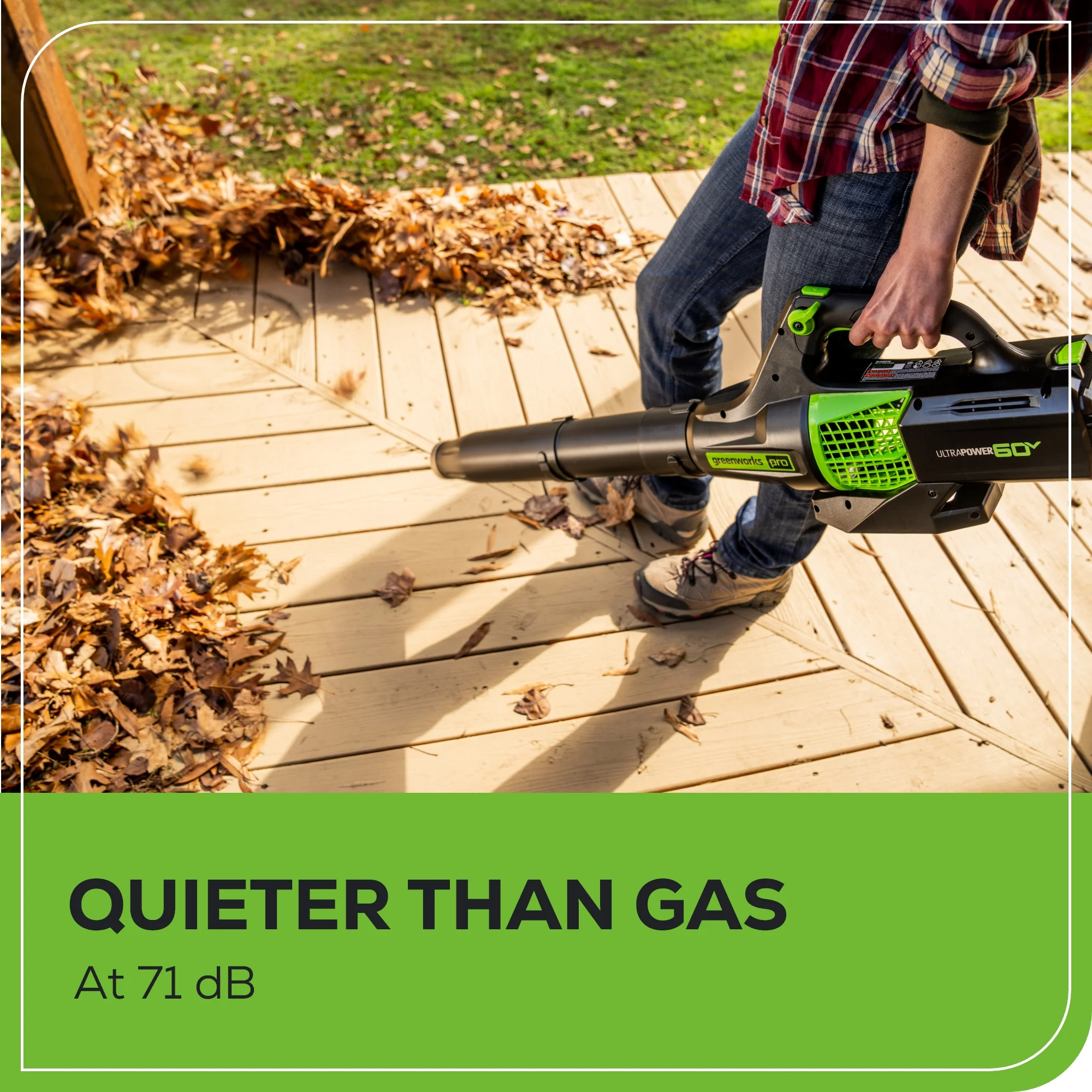 60V 450 CFM Cordless Battery Leaf Blower w/ 2.0Ah Battery & Charger - Image 5