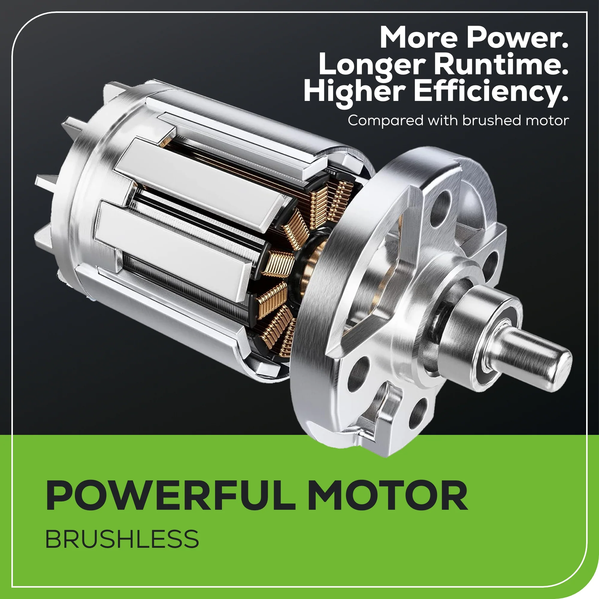 80V Cordless 10" Brushless Pole Saw: 2.0 Ah Battery and Rapid Charger - Image 4