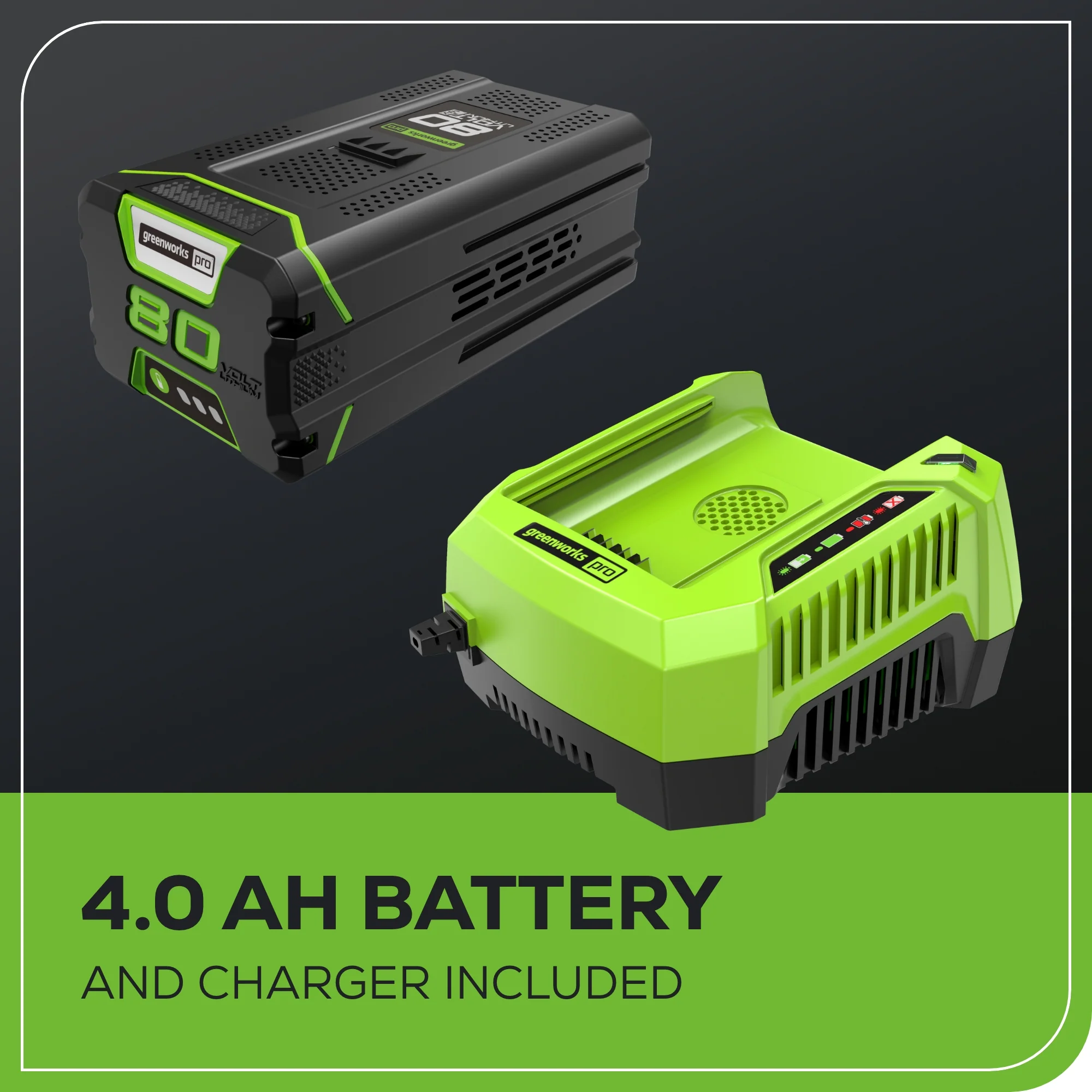 80V 21" GEN 2 Cordless Battery 4-in-1 Push Lawn Mower (Auto Switch): 4.0 Ah Battery and Charger - Image 11