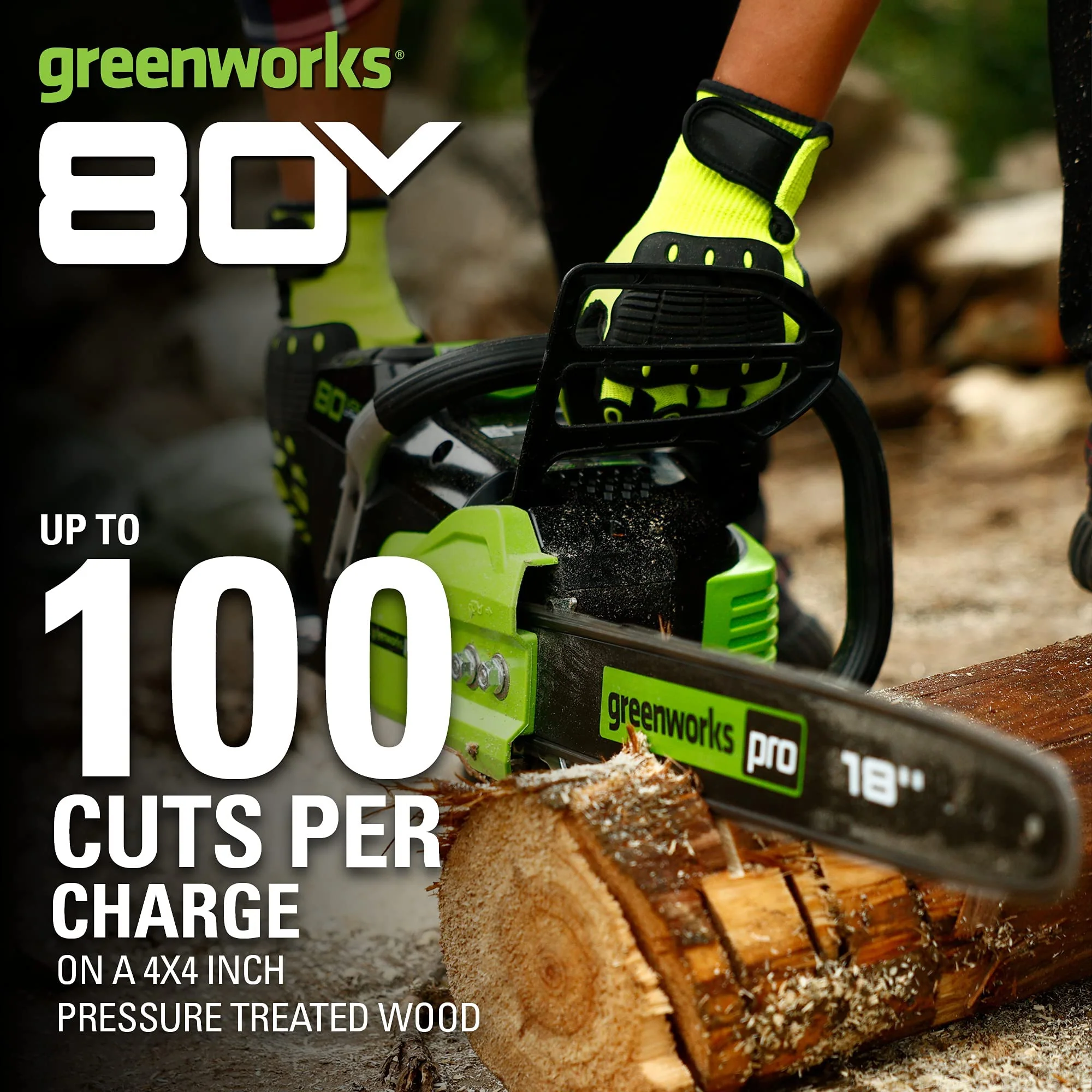 Pro 80V 18" Brushless Chainsaw (Tool Only) - Image 3