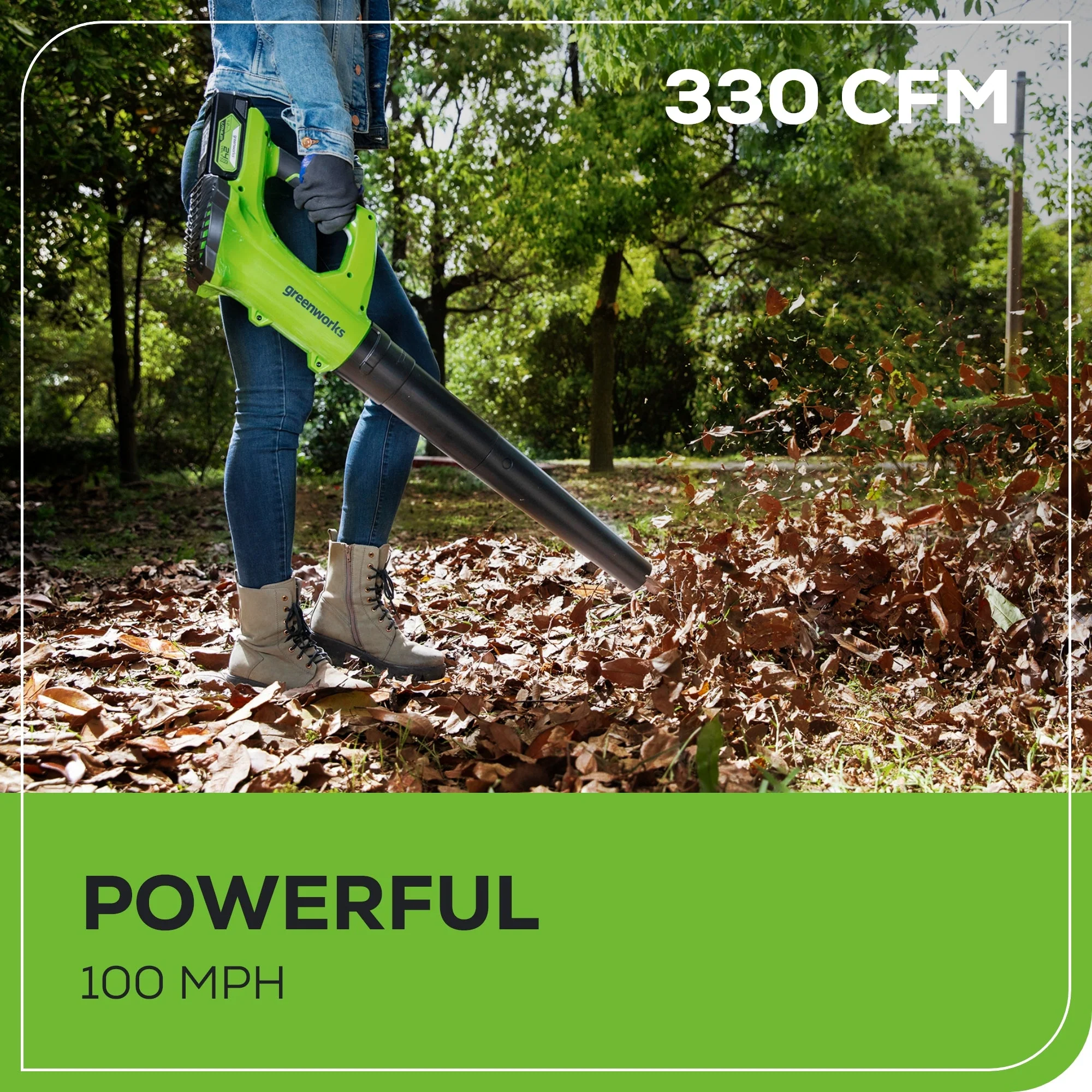 OPEN BOX 24V Cordless 330 CFM Axial Blower: 2.0 Ah Battery and Charger - Image 4
