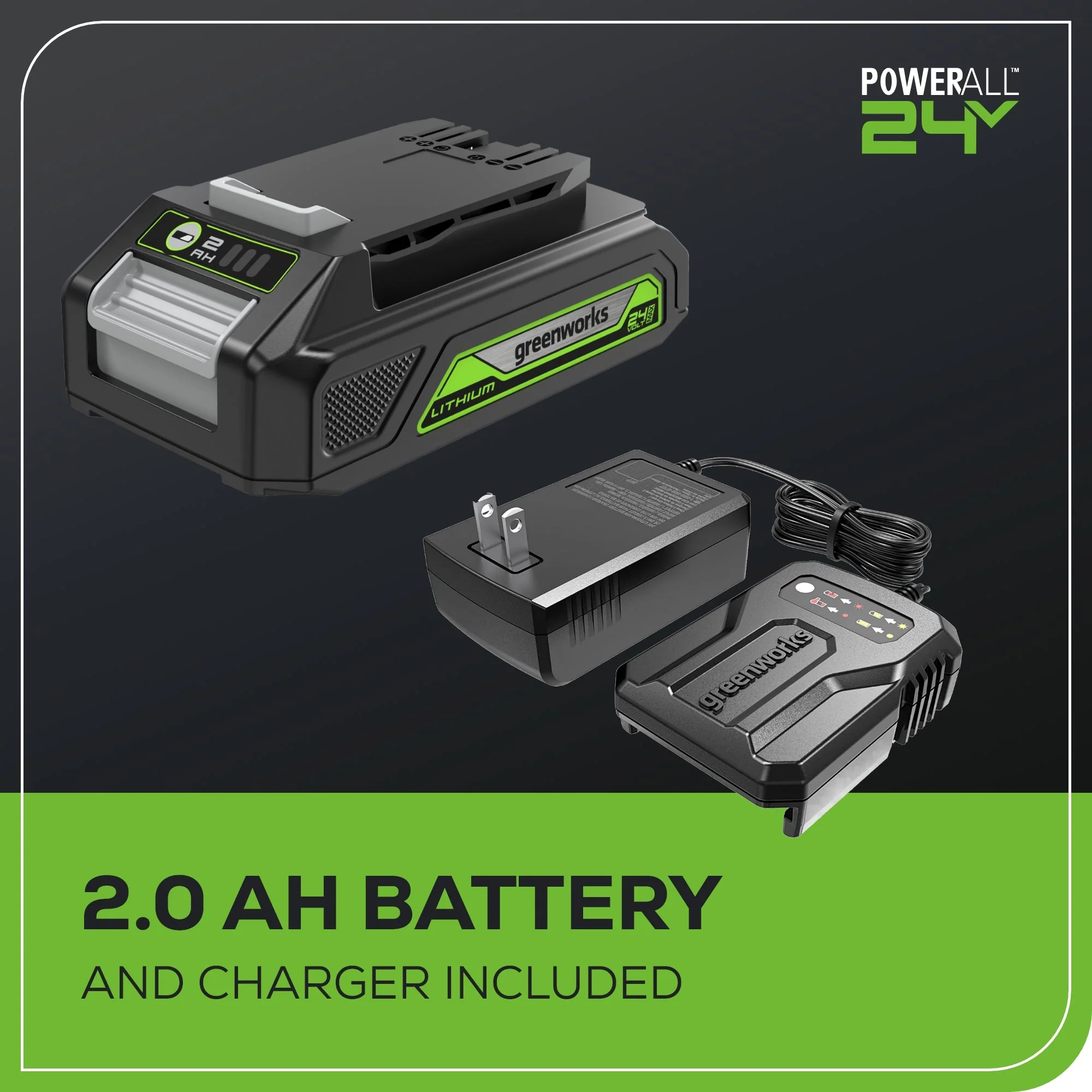 OPEN BOX 24V Cordless 330 CFM Axial Blower: 2.0 Ah Battery and Charger - Image 8