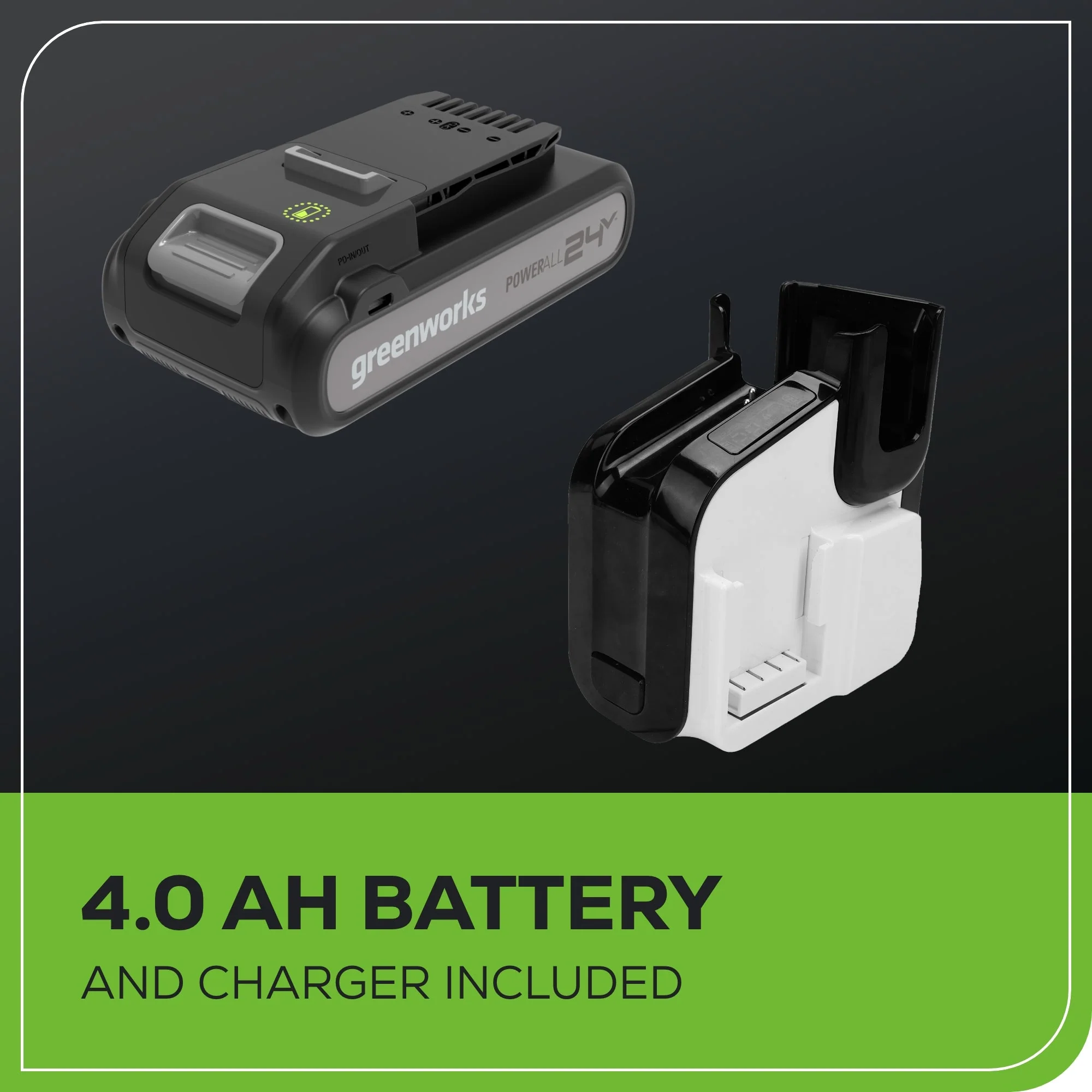 OPEN BOX 24V Cordless Battery White Stick Vacuum: 4.0 Ah USB-C Battery and Charger - Image 13