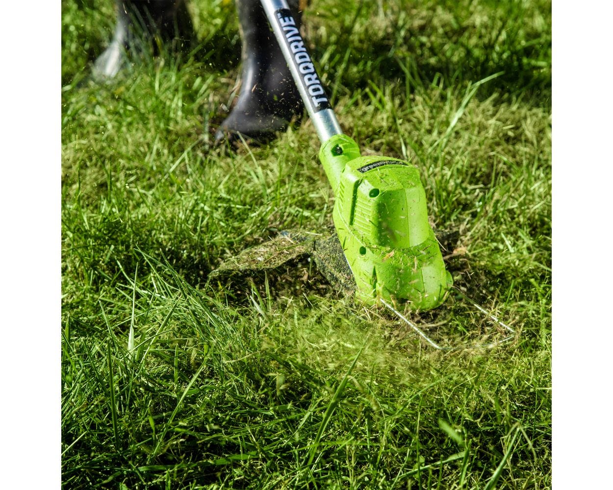 OPEN BOX 40V 15" Cordless Battery String Trimmer, 2Ah Battery and Charger - Image 2