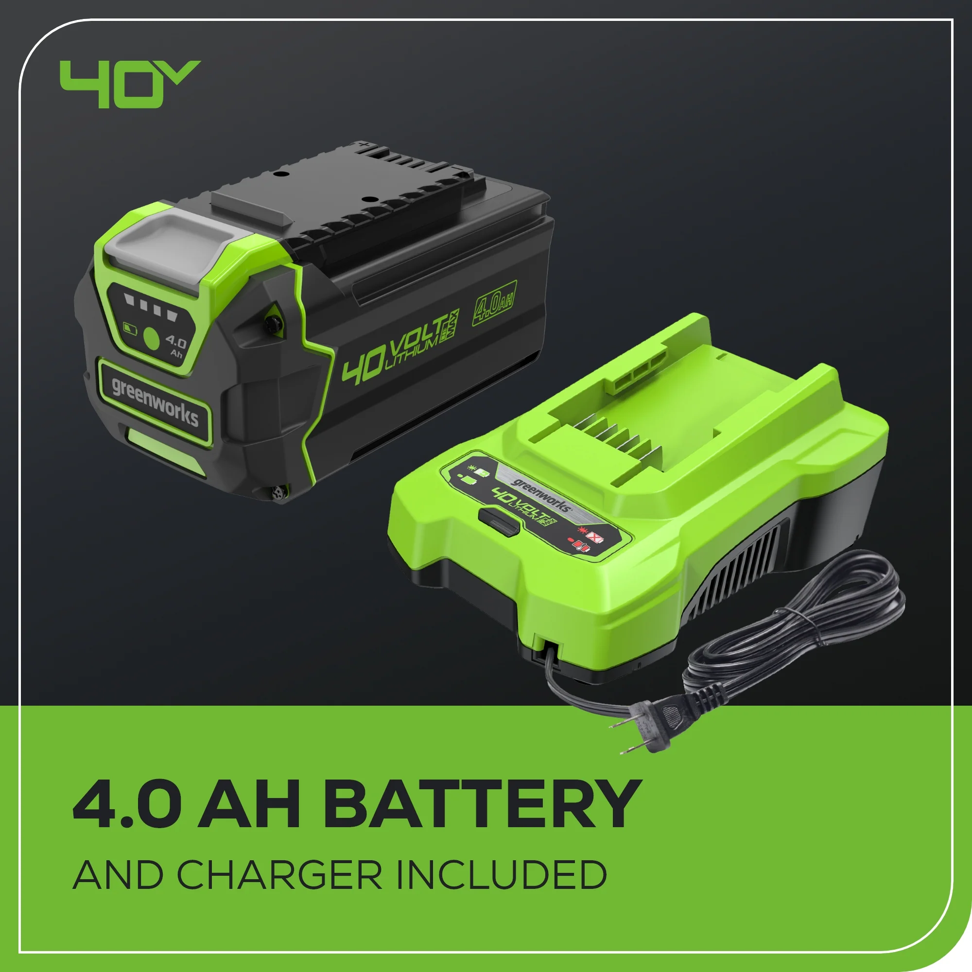 OPEN BOX 40V 16" Cordless Battery Brushless Push Lawn Mower: 4.0 Ah Battery and Charger - Image 10