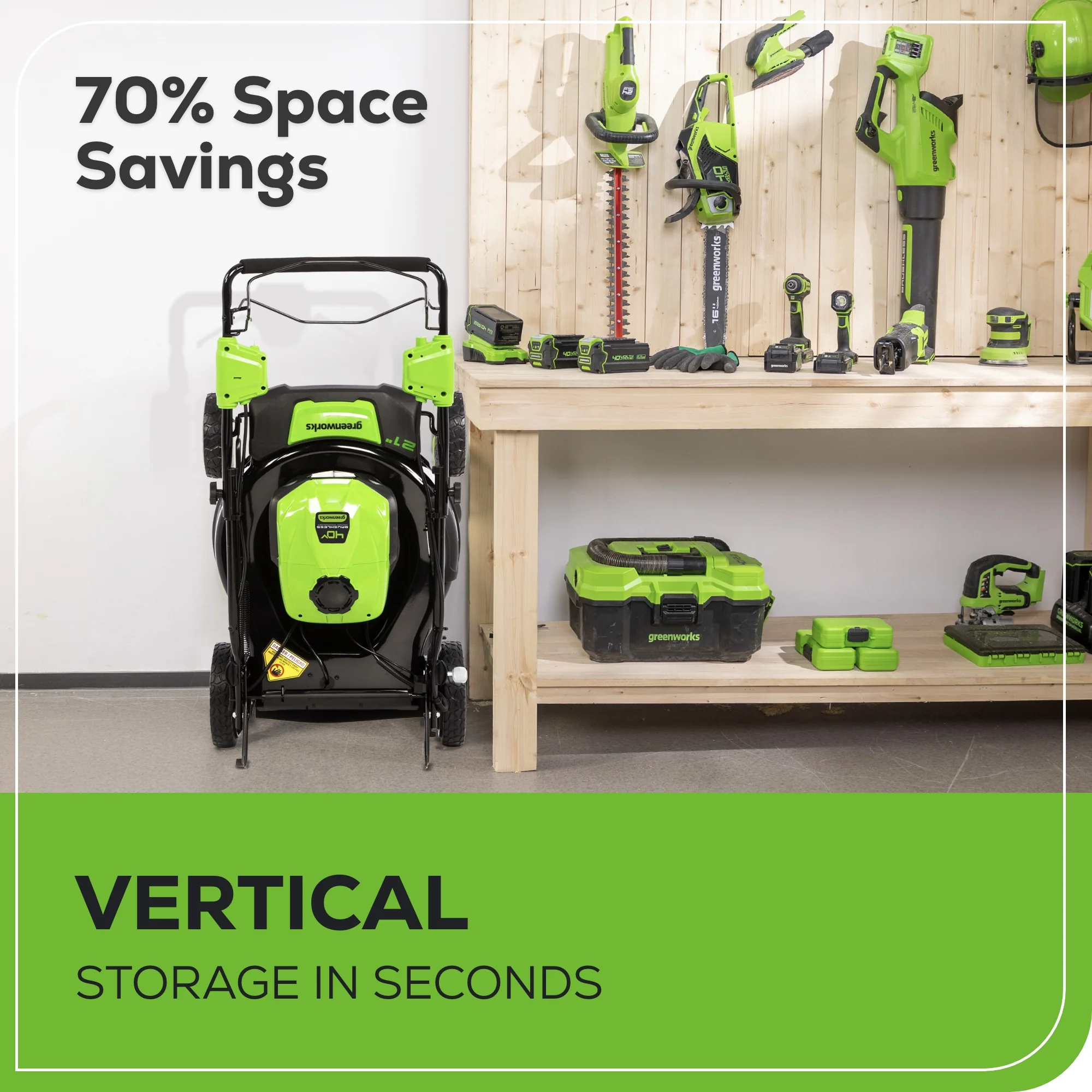 OPEN BOX 40V 21" Cordless Battery Self-Propelled Lawn Mower 3PC Combo Kit, (1) 5.0Ah Battery: (1) 2.0 Ah Battery and (2) Chargers - Image 5