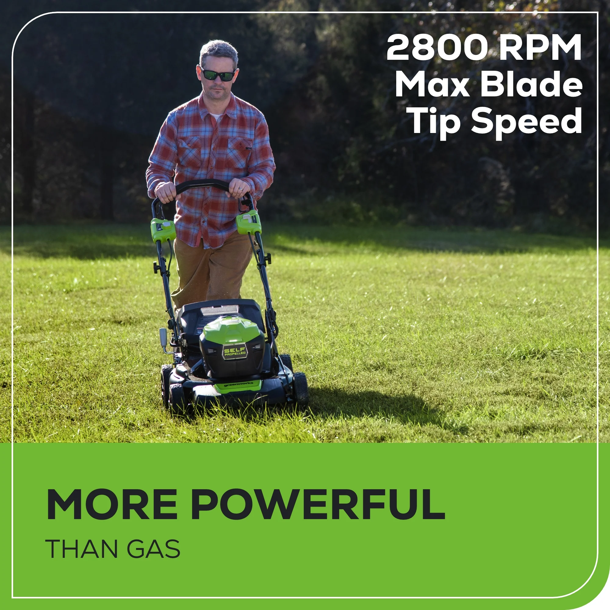 OPEN BOX 40V 21" Cordless Battery Self-Propelled Lawn Mower 3PC Combo Kit, (1) 5.0Ah Battery: (1) 2.0 Ah Battery and (2) Chargers - Image 7