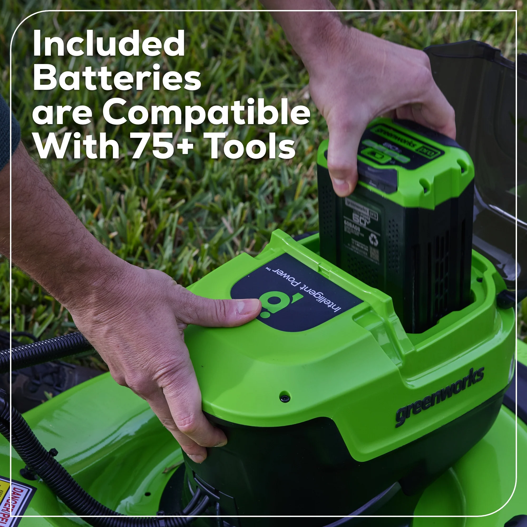 OPEN BOX 60V 21" Cordless Battery Dual Blade Self-Propelled Mower, (1) 8Ah battery and 6A Charger - Image 14