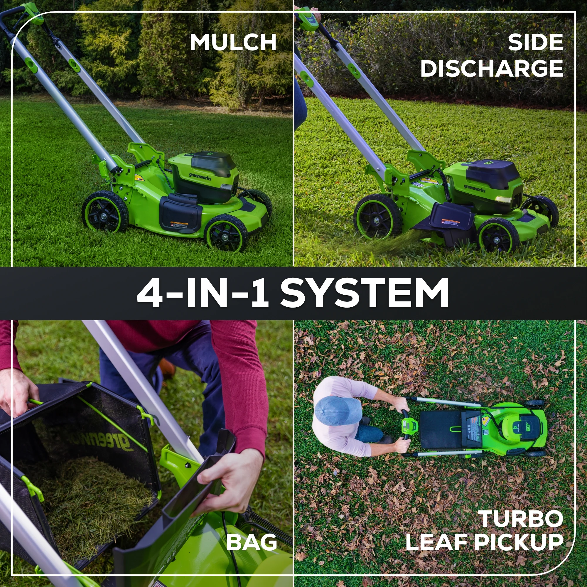 OPEN BOX 60V 21" Cordless Battery Dual Blade Self-Propelled Mower, (1) 8Ah battery and 6A Charger - Image 8