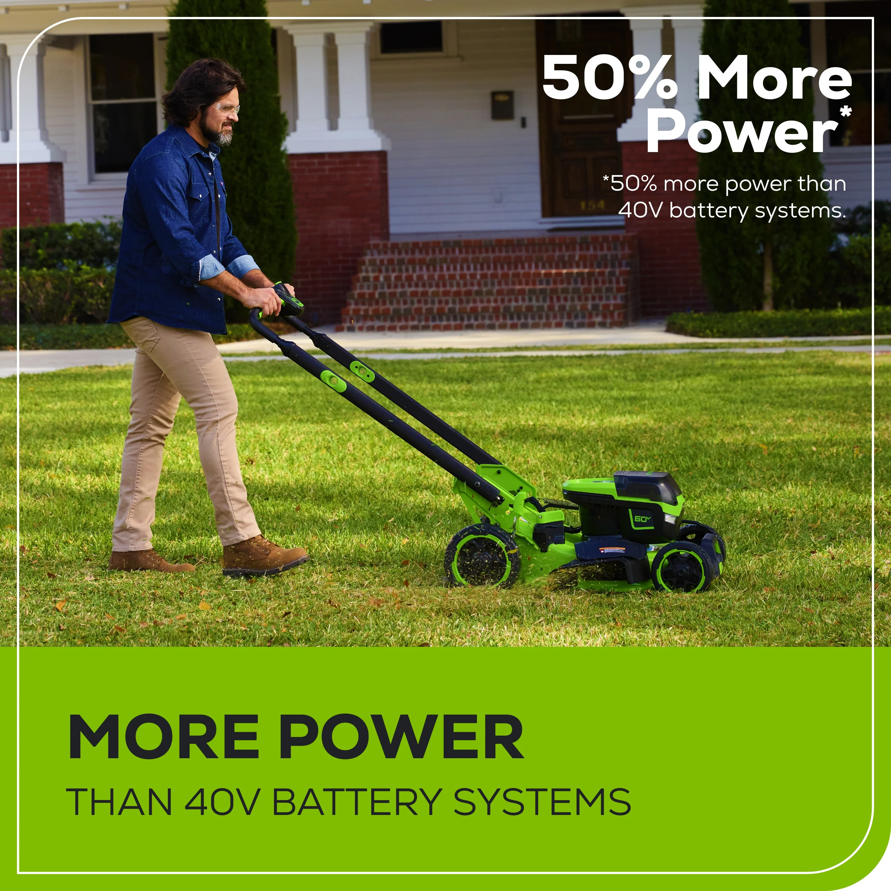 OPEN BOX 60V 22" Cordless Battery Self-Propelled Lawn Mower, 8.0 Ah Battery and 6A Charger - Image 6