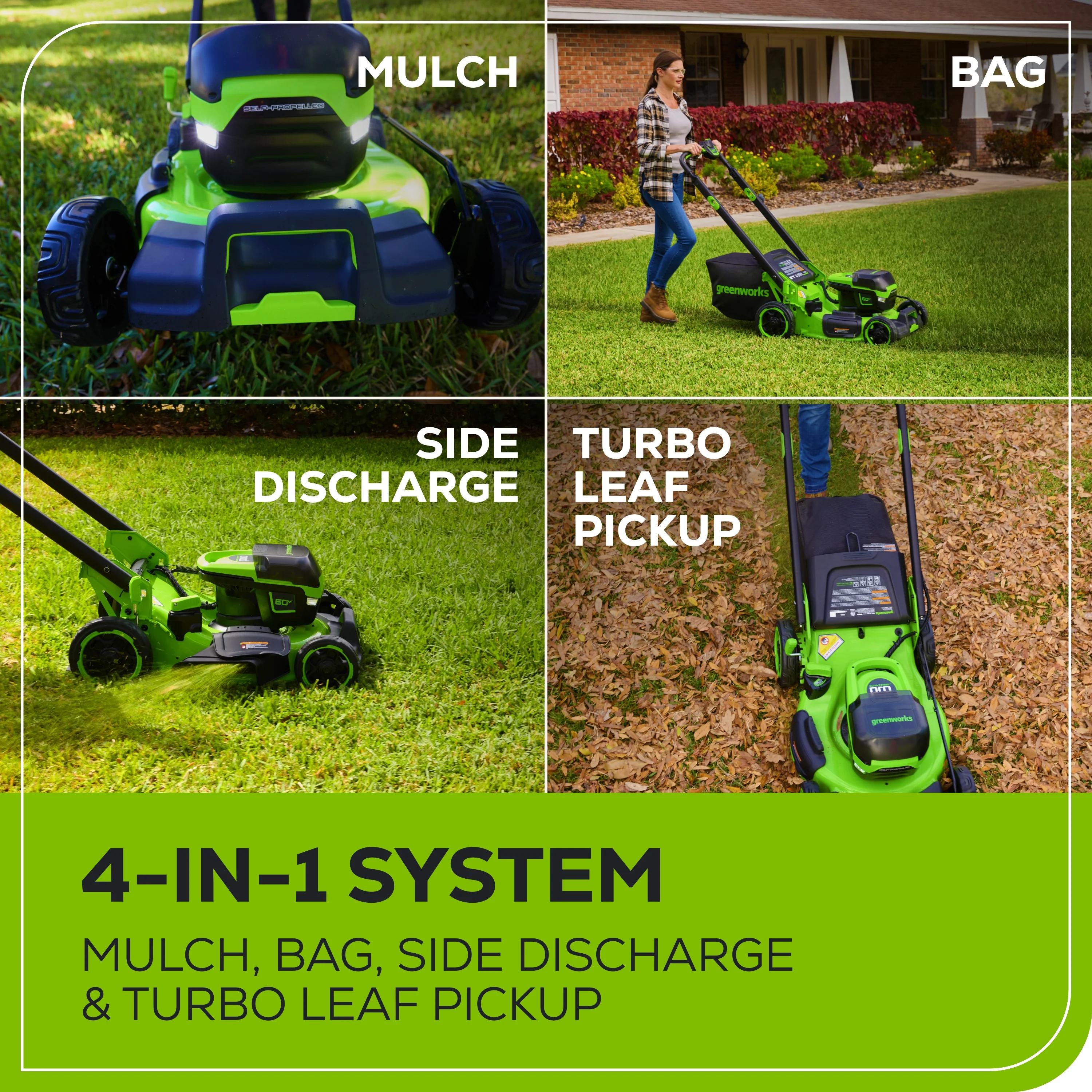 OPEN BOX 60V 22" Cordless Battery Self-Propelled Lawn Mower, 8.0 Ah Battery and 6A Charger - Image 8