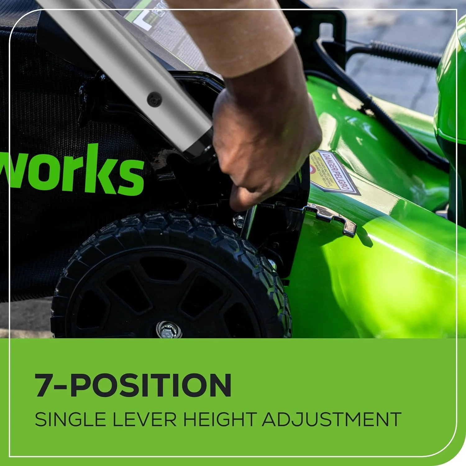 OPEN BOX 80V 21" Cordless Battery 4-in-1 Self-Propelled Lawn Mower: 4.0 Ah Battery and Charger - Image 7