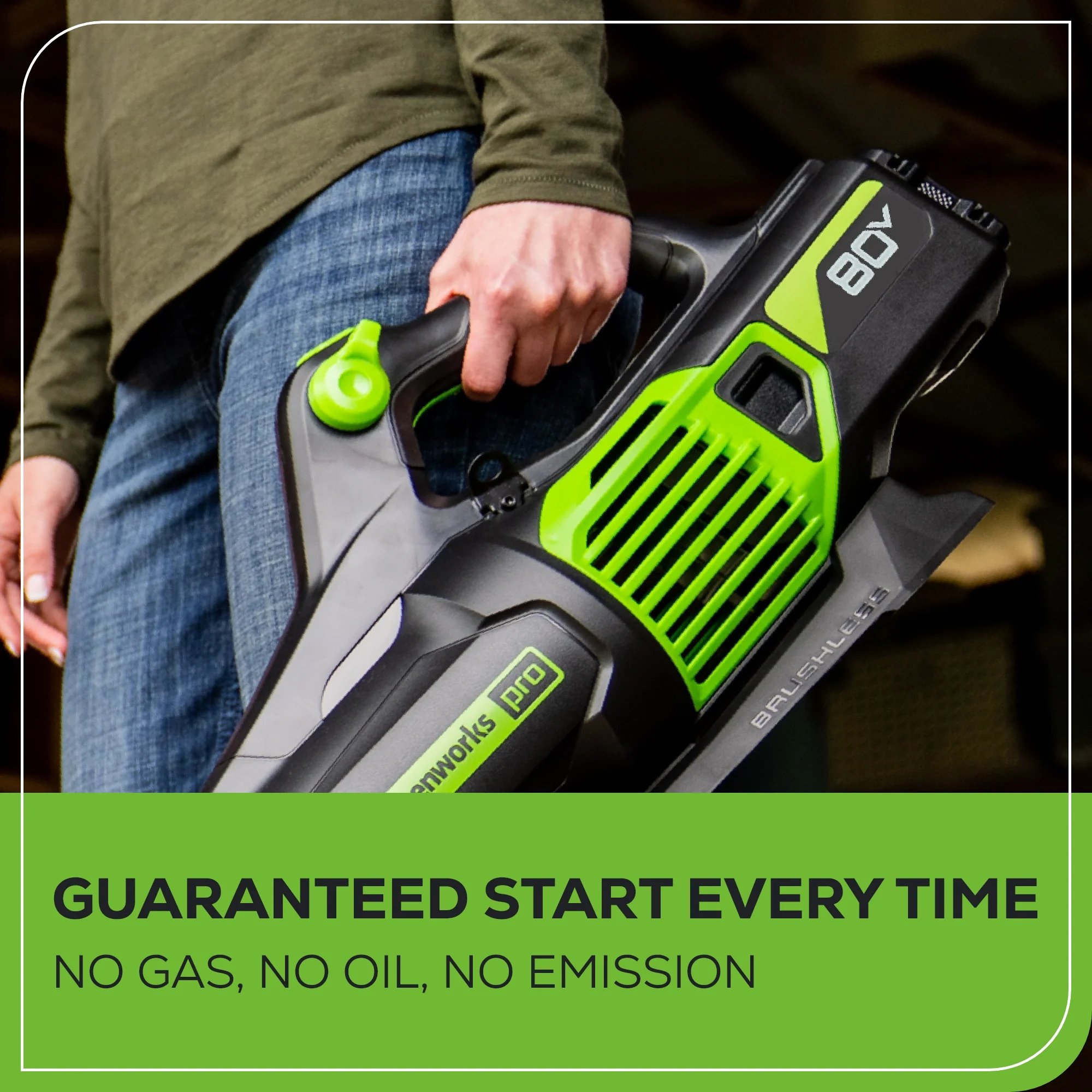 RENEWED 80V 730 CFM Cordless Battery Leaf Blower: 2.5 Ah Battery and Rapid Charger - Image 6