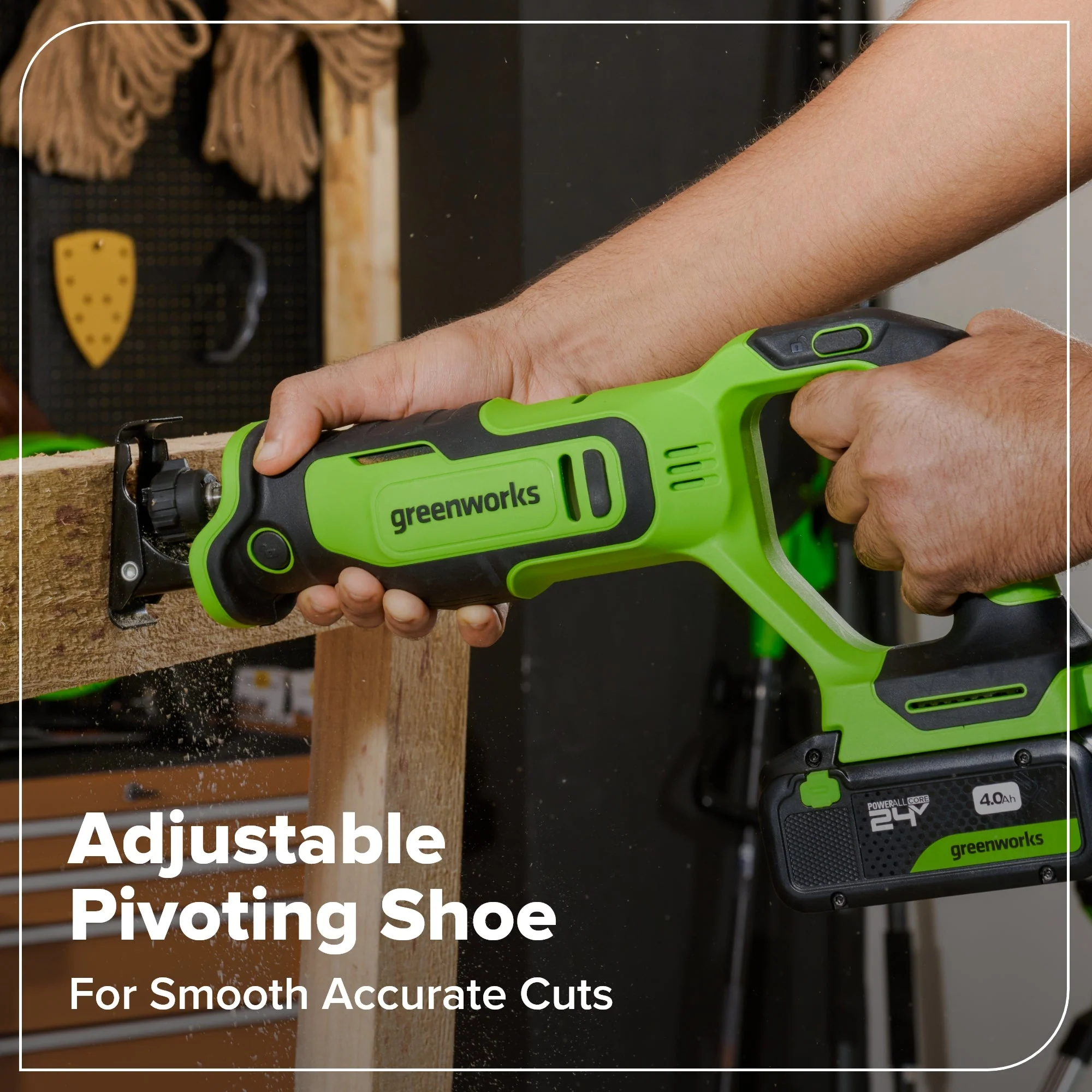 24V Brushless Power Tool 4PC Combo Kit: (2) 2.0 Ah USB-C Batteries and 30W USB-C Fast Charger - Image 15