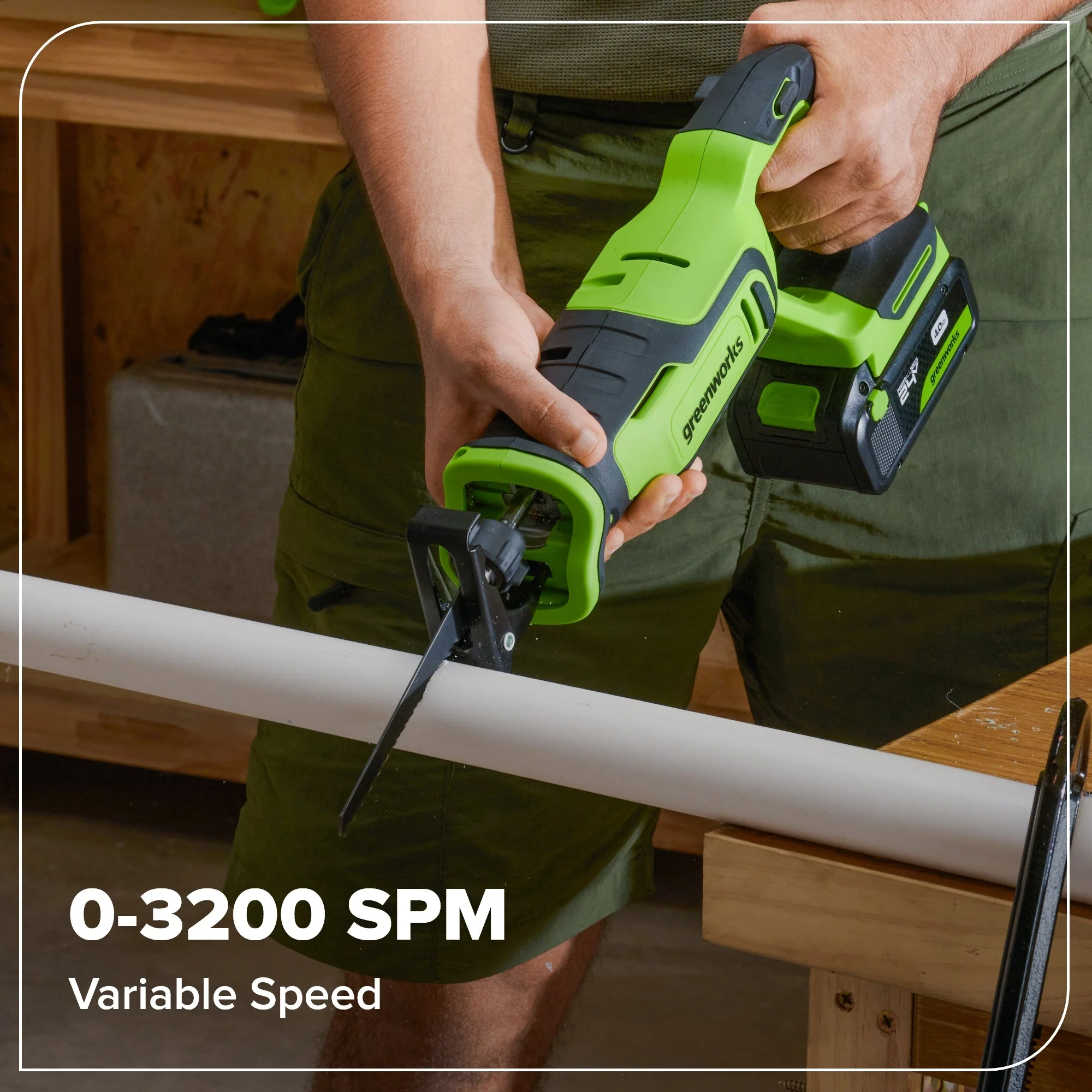 24V Brushless Power Tool 4PC Combo Kit: (2) 2.0 Ah USB-C Batteries and 30W USB-C Fast Charger - Image 16