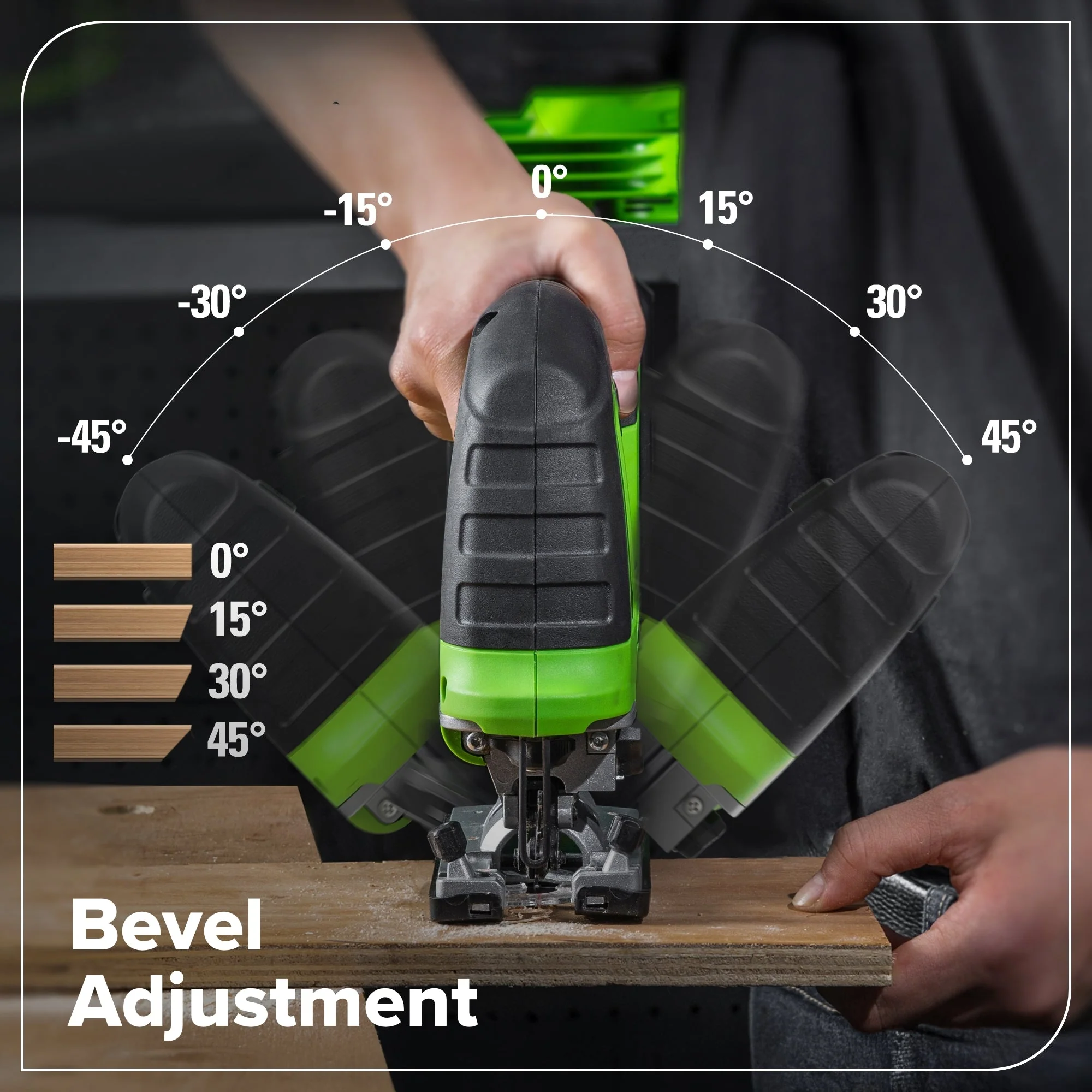 24V Brushless Power Tool 6PC Combo Kit: (2) 2.0 Ah USB-C Batteries and 30W Charger - Image 22